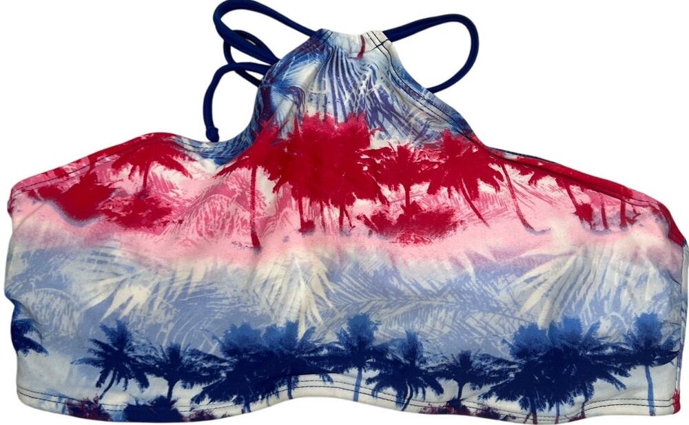 Malibu Dream Girl Bandeau Bikini Top Women's Adjustable Strap Size Large L